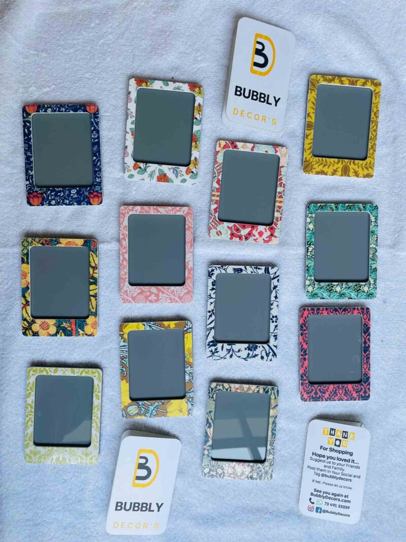 Pattern portrait photo magnets - Bubbly Decors