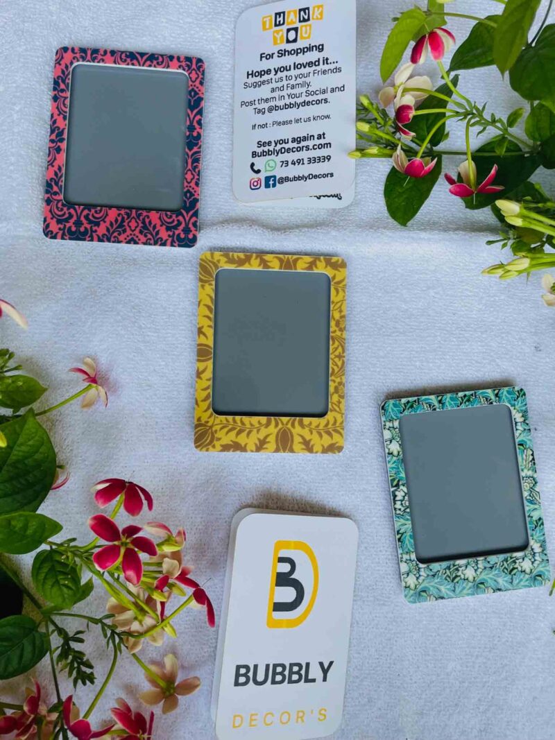 Pattern portrait photo magnets - Bubbly Decors