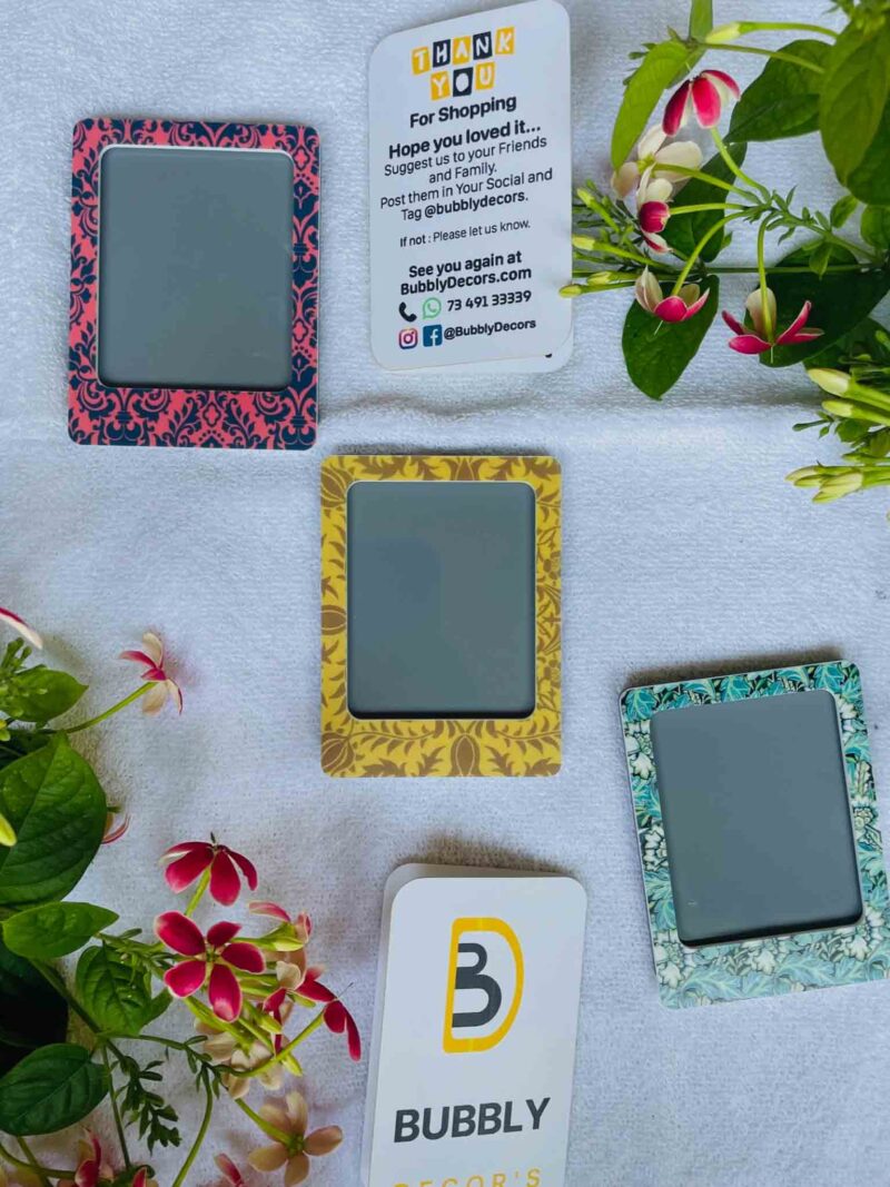 Pattern portrait photo magnets - Bubbly Decors