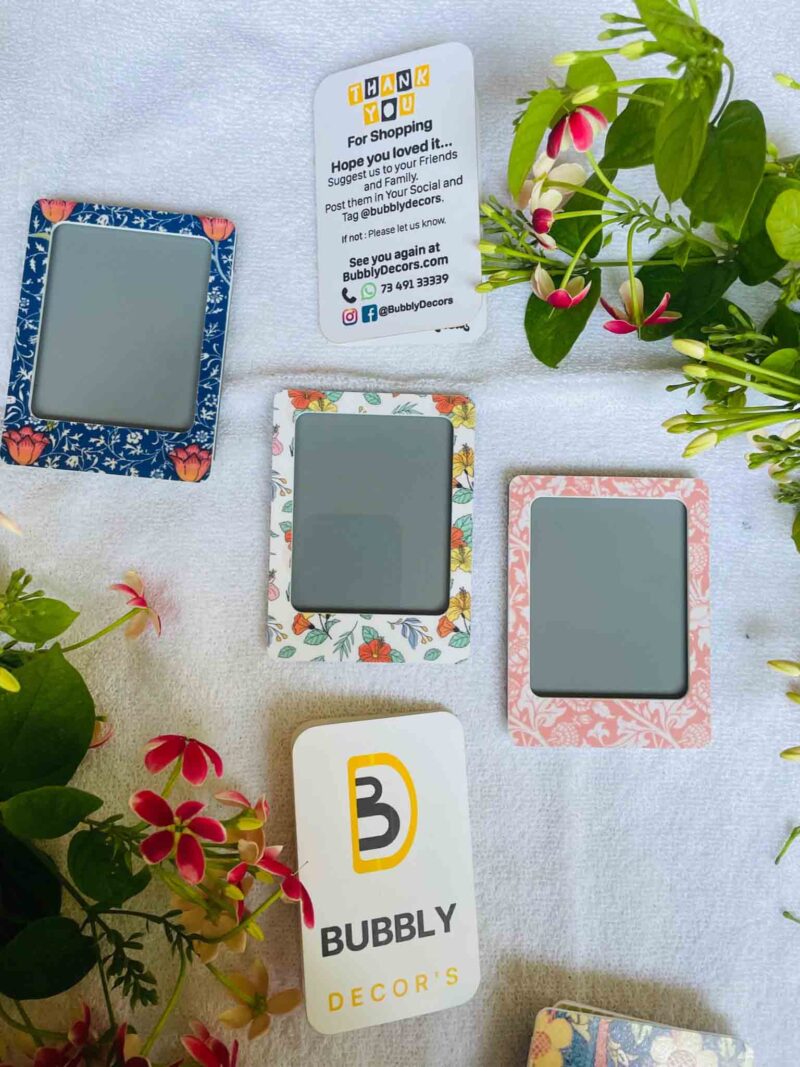 Pattern portrait photo magnets - Bubbly Decors