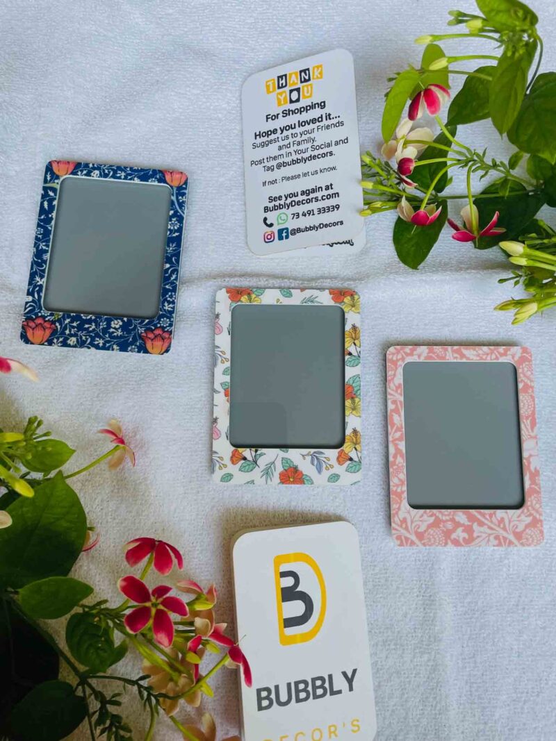 Pattern portrait photo magnets - Bubbly Decors