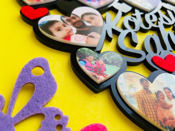 Heart collage Frame - Bubbly Decors