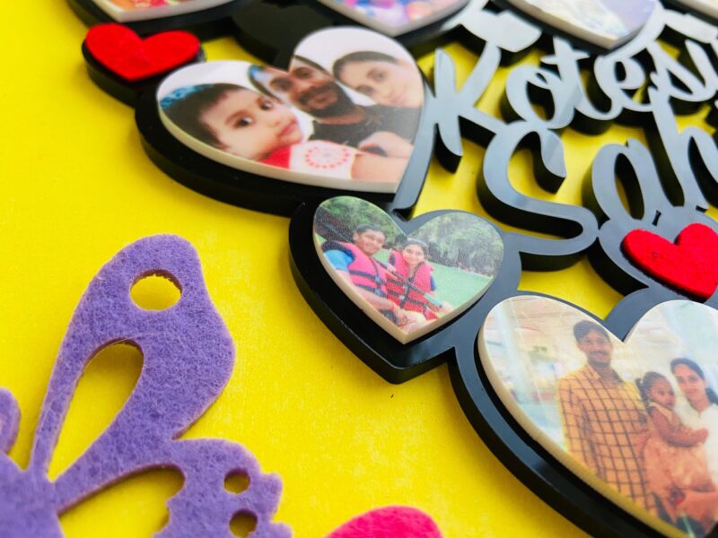Heart collage Frame - Bubbly Decors