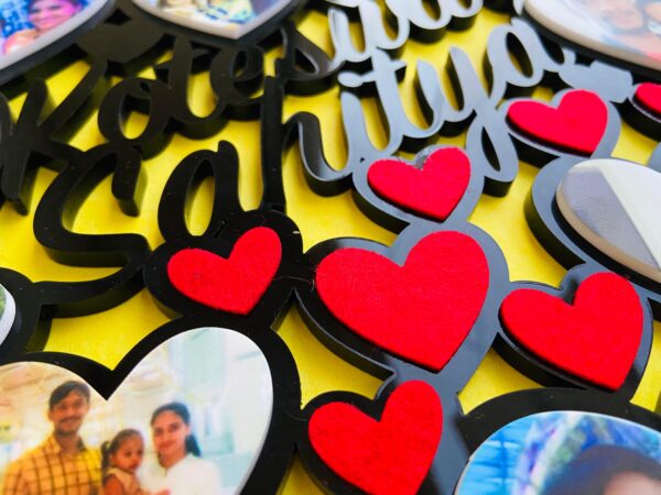 Heart collage Frame - Bubbly Decors