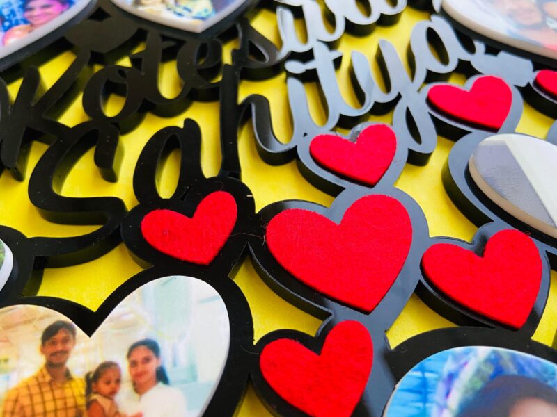 Heart collage Frame - Bubbly Decors