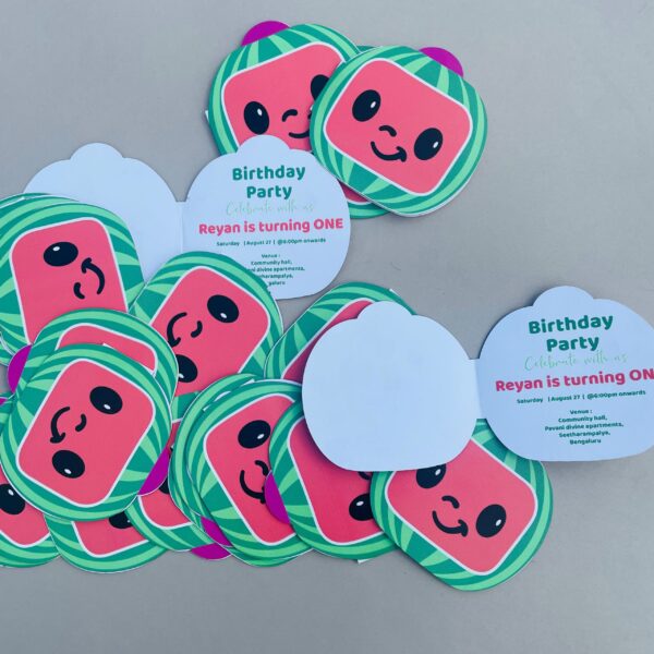 birthday invitation cocomelon - Bubbly Decors