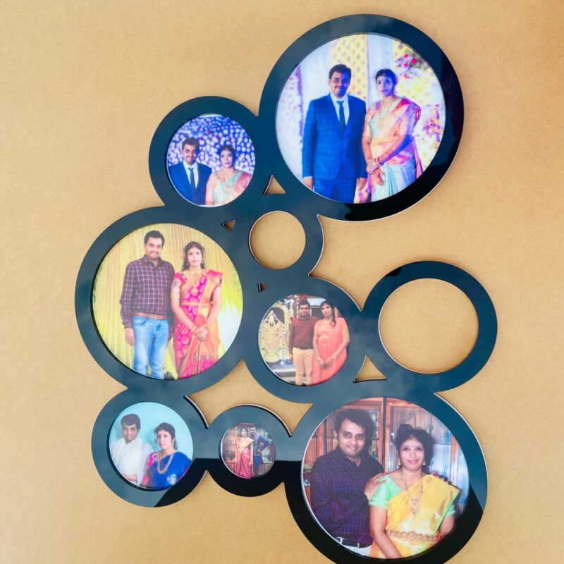 Circles photo frame - Bubbly Decors