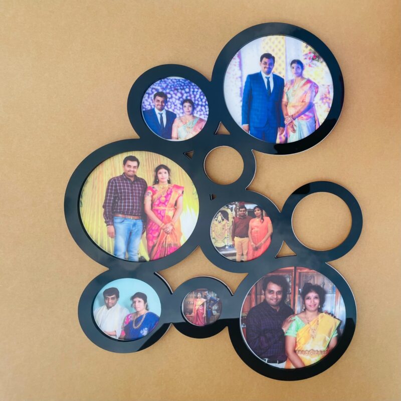 Circles photo frame - Bubbly Decors