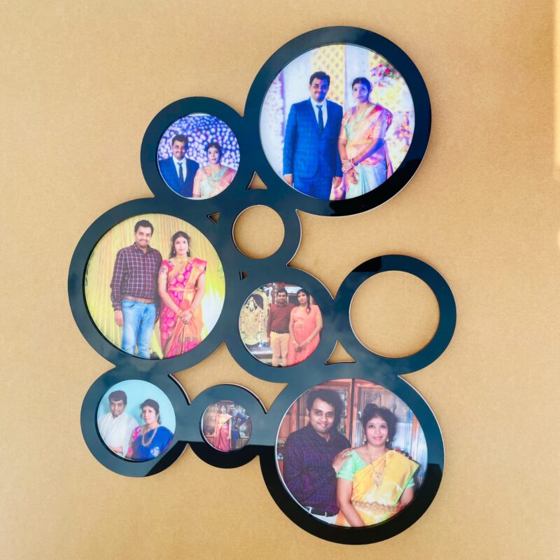 Circles photo frame - Bubbly Decors