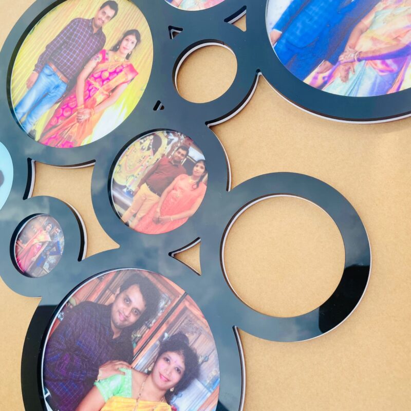 Circles photo frame - Bubbly Decors