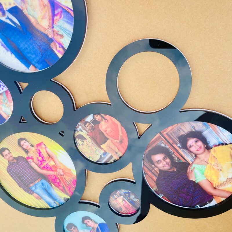 Circles photo frame - Bubbly Decors