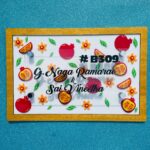 Name board pomegranate theme - Bubbly Decors