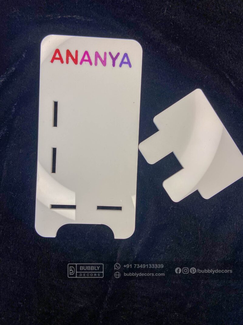 Mobile stand colour name - Bubbly Decors