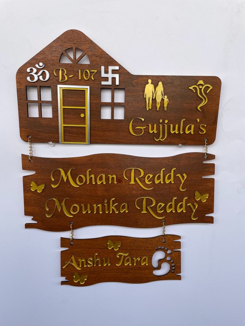 Name Board 3 steps - Bubbly Decors
