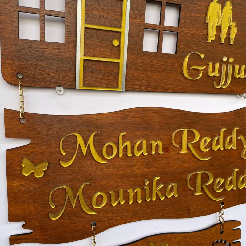 Name Board 3 steps - Bubbly Decors