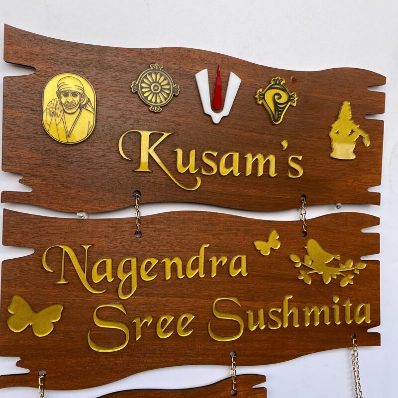 Name Board 3 steps - Bubbly Decors