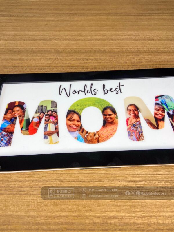 Worlds best mom frame - Bubbly Decors