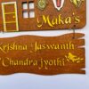 Name Board Wood Veneer 2 Steps - Bubbly Decors
