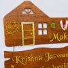 Name Board Wood Veneer 2 Steps - Bubbly Decors