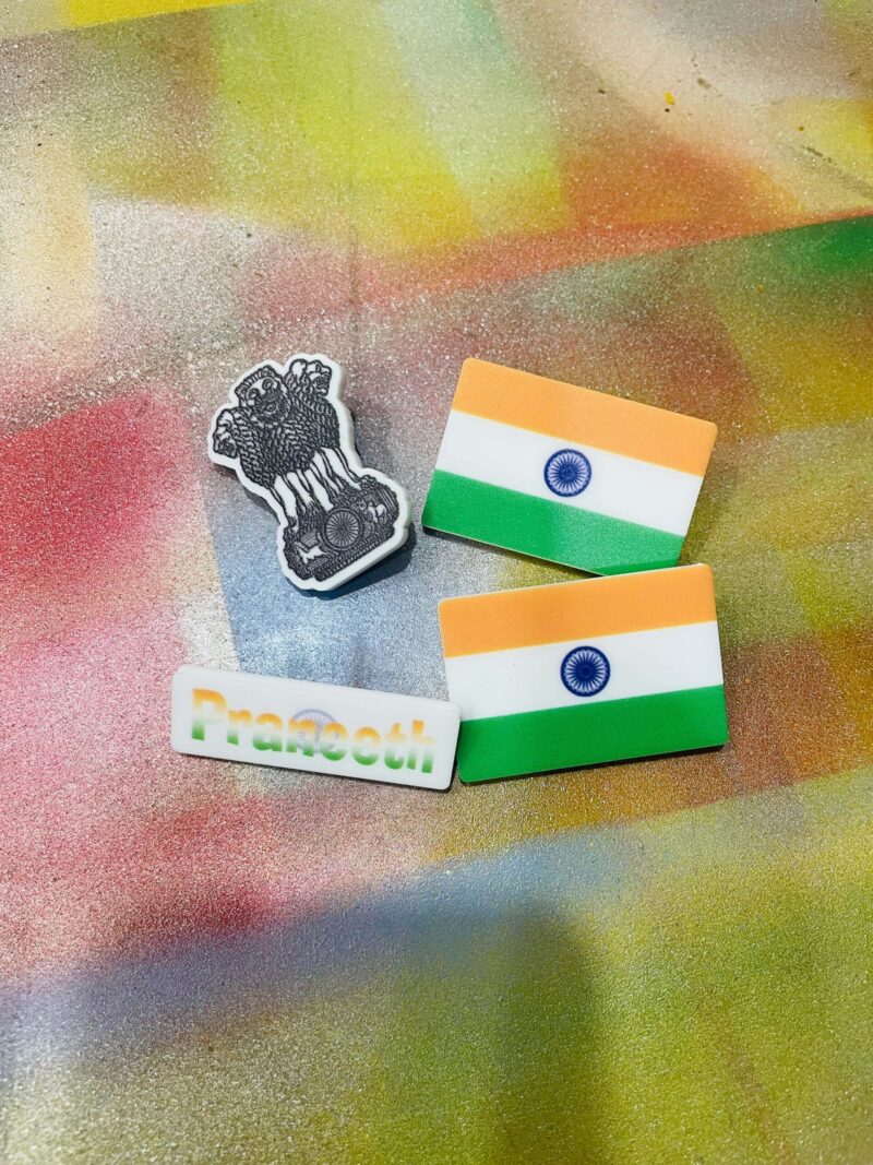india flag badges set - Bubbly Decors