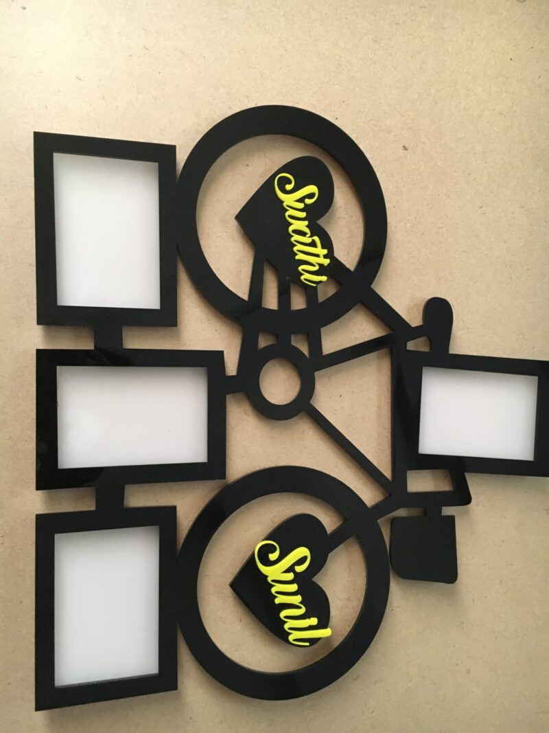 Photo frame Bicycle shaped - Bubbly Decors