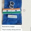 india flag badges set - Bubbly Decors