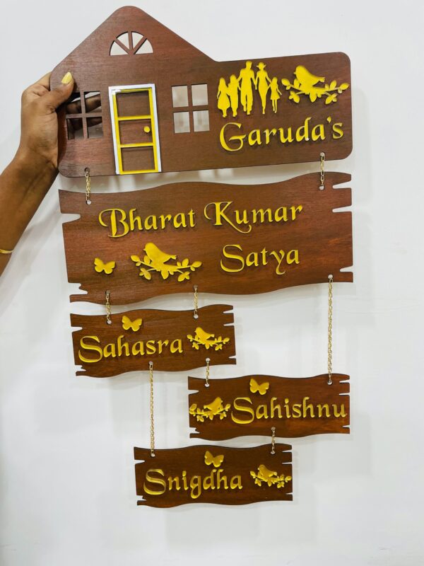 name board 5 step 3 kids - Bubbly Decors