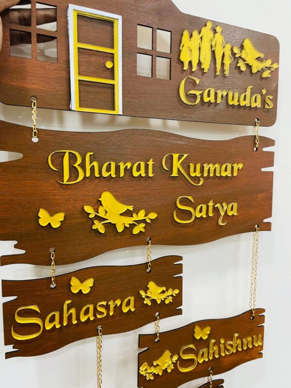 name board 5 step 3 kids - Bubbly Decors