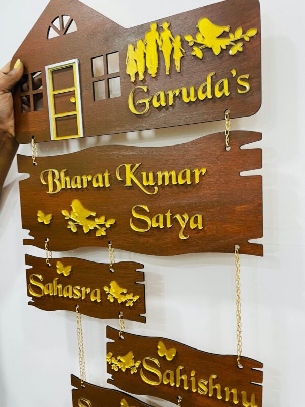 name board 5 step 3 kids - Bubbly Decors