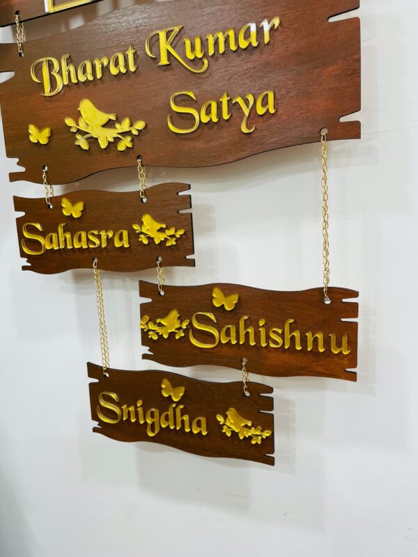 name board 5 step 3 kids - Bubbly Decors