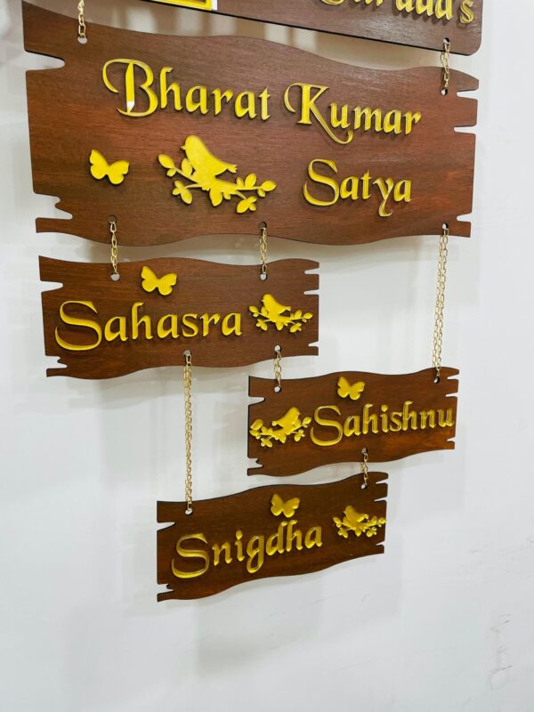 name board 5 step 3 kids - Bubbly Decors