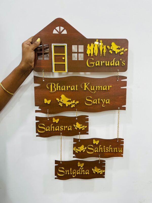 name board 5 step 3 kids - Bubbly Decors
