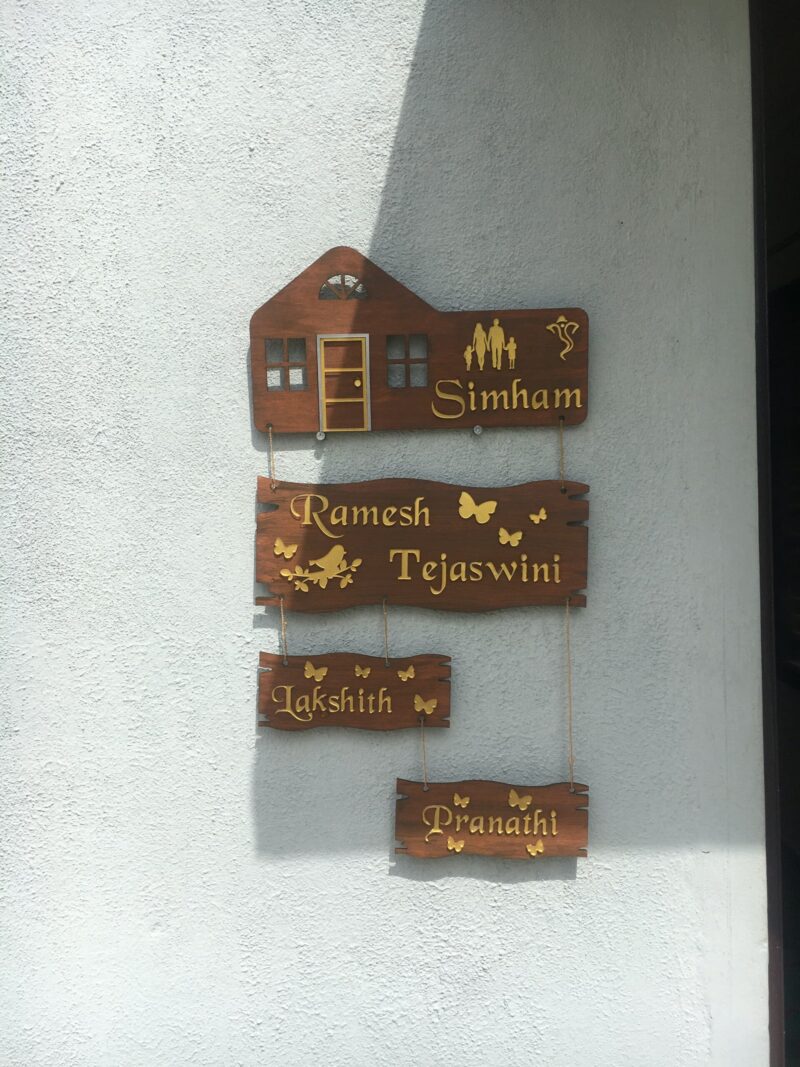 Name board 4 steps - Bubbly Decors