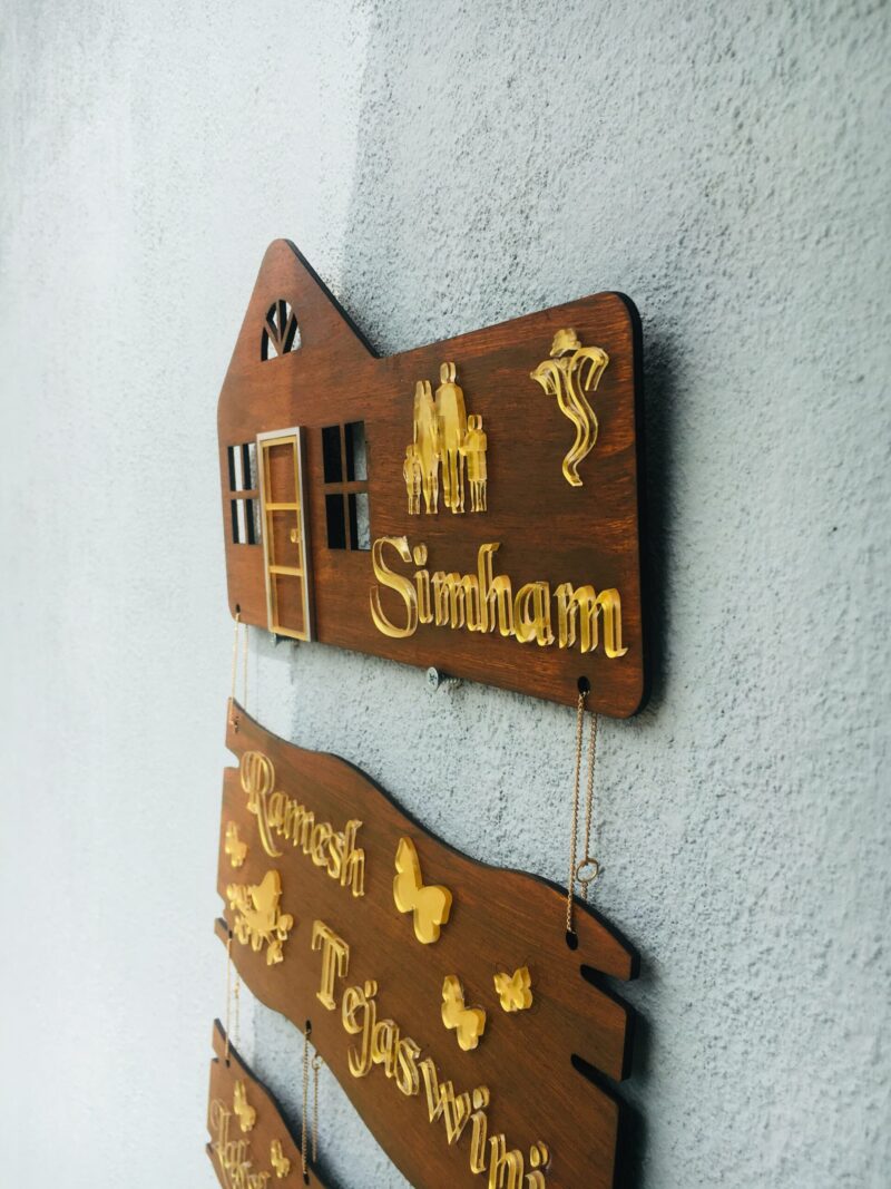 Name board 4 steps - Bubbly Decors