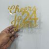 Cake topper with age - Bubbly Decors