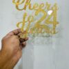 Cake topper with age - Bubbly Decors
