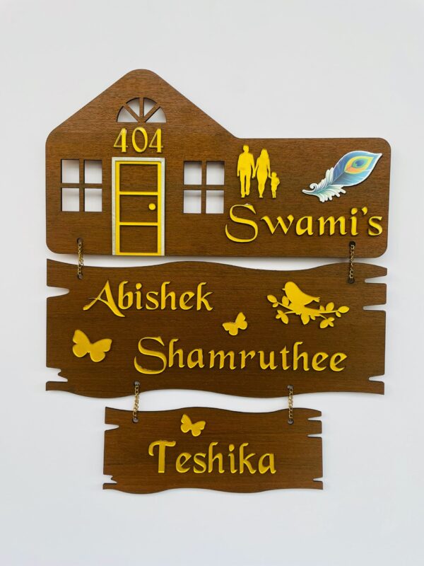 Name Board 3 steps - Bubbly Decors