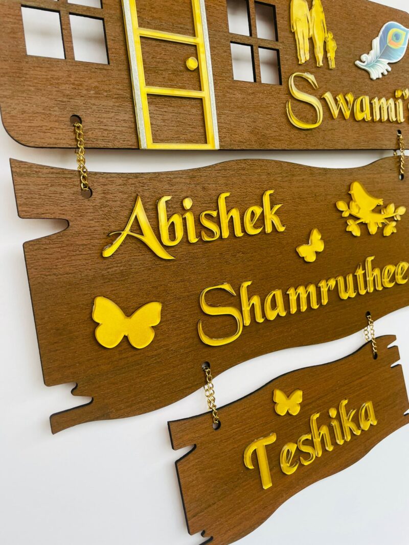 Name Board 3 steps - Bubbly Decors