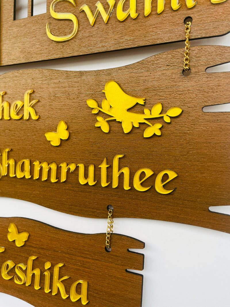 Name Board 3 steps - Bubbly Decors
