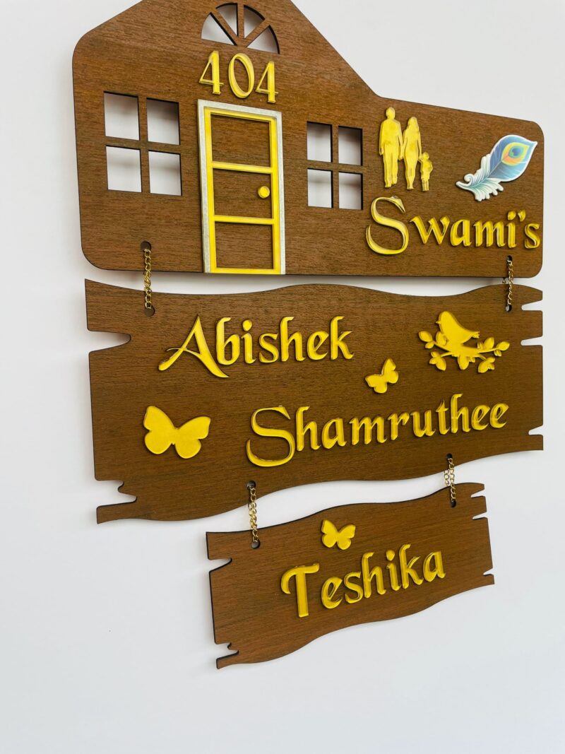 Name Board 3 steps - Bubbly Decors