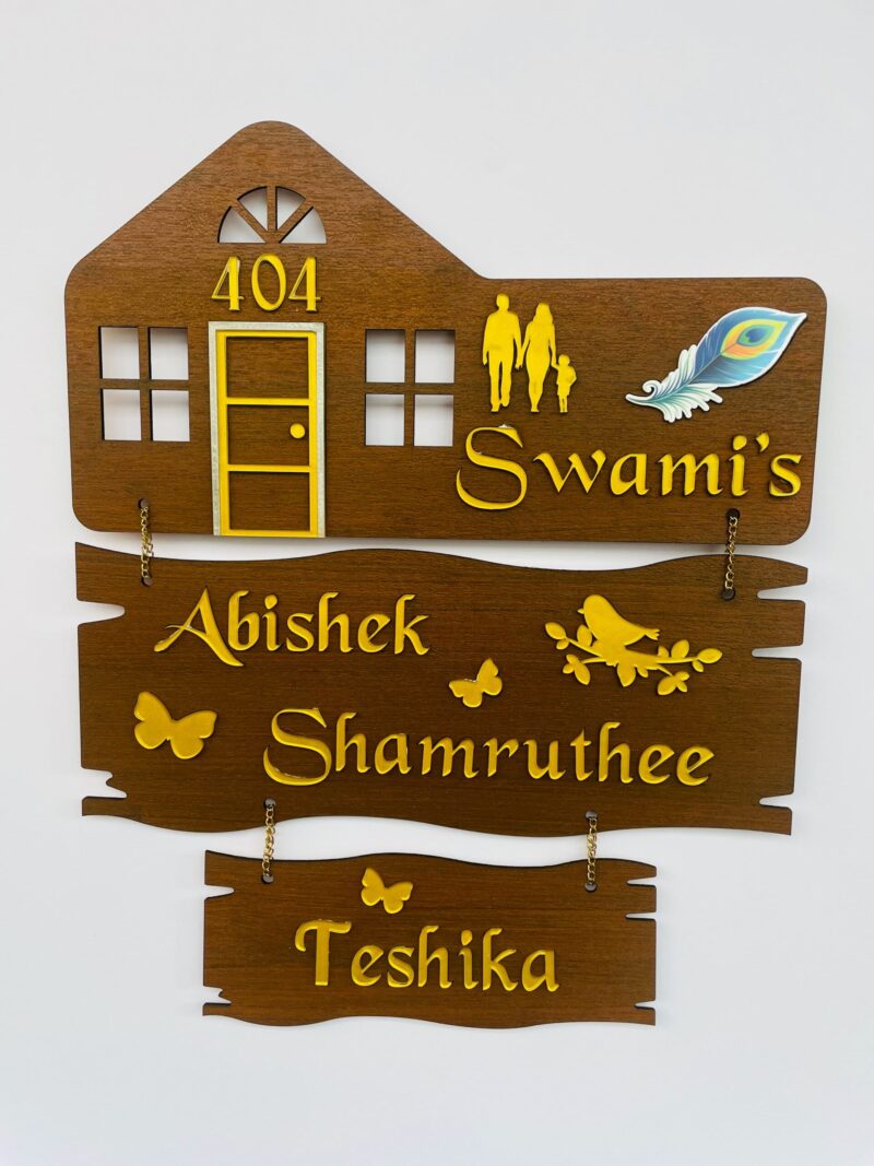 Name Board 3 steps - Bubbly Decors