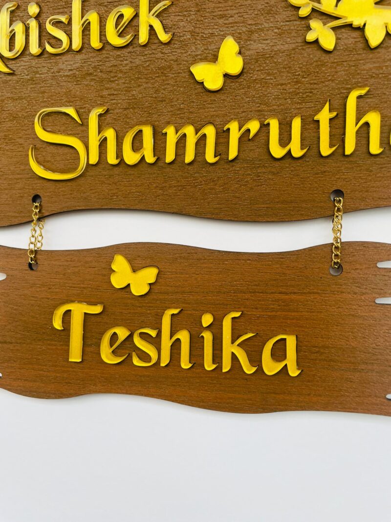 Name Board 3 steps - Bubbly Decors