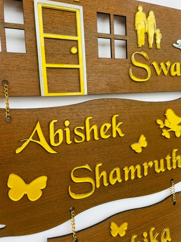 Name Board 3 steps - Bubbly Decors