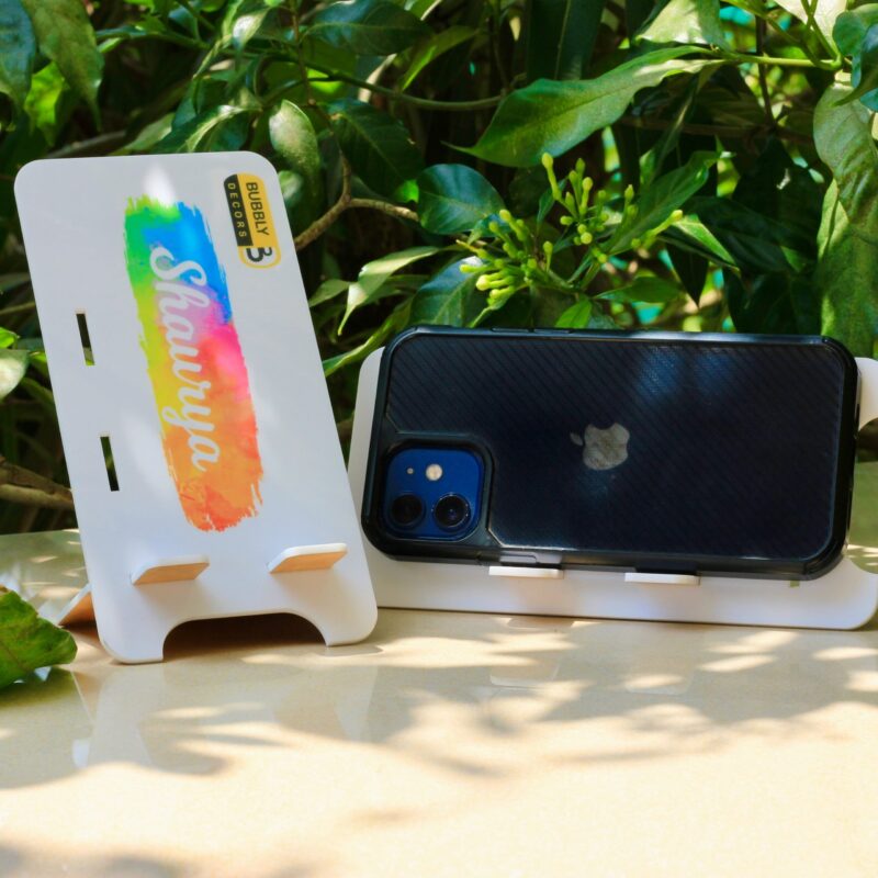 Mobile Stand with Name - Bubbly Decors