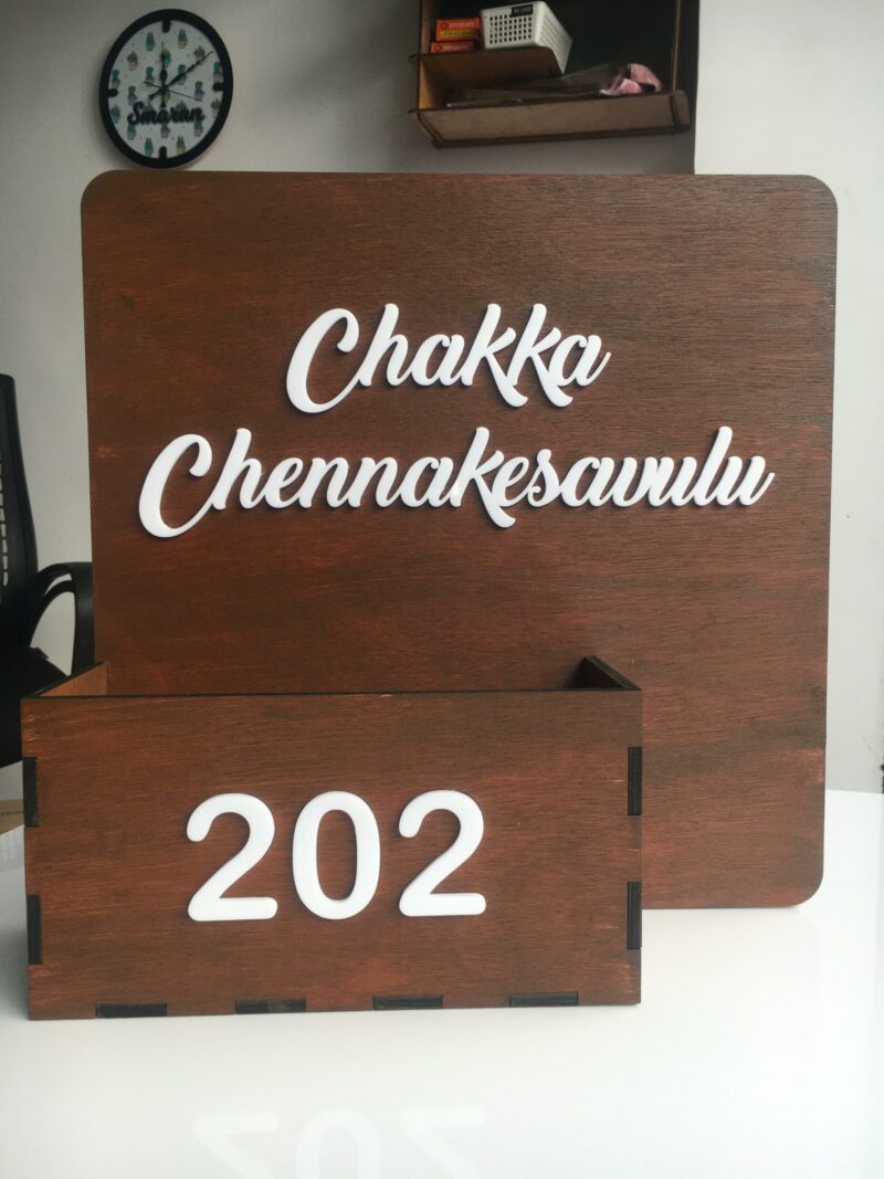 name board with shelf - Bubbly Decors