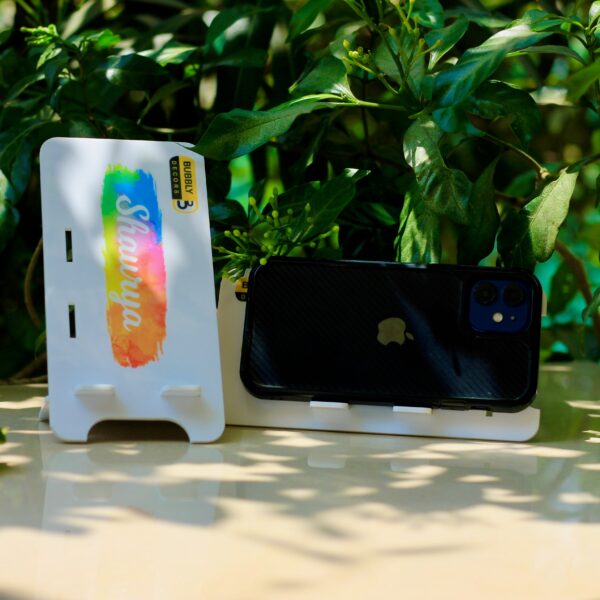 Mobile Stand with Name - Bubbly Decors