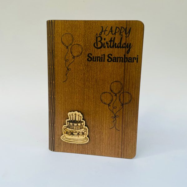 birthday greeting wood - Bubbly Decors