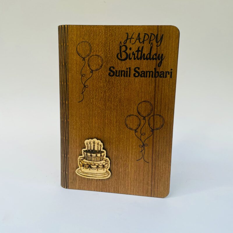 birthday greeting wood - Bubbly Decors
