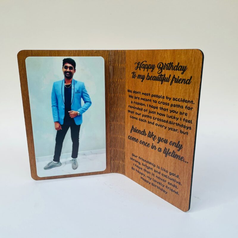 birthday greeting wood - Bubbly Decors