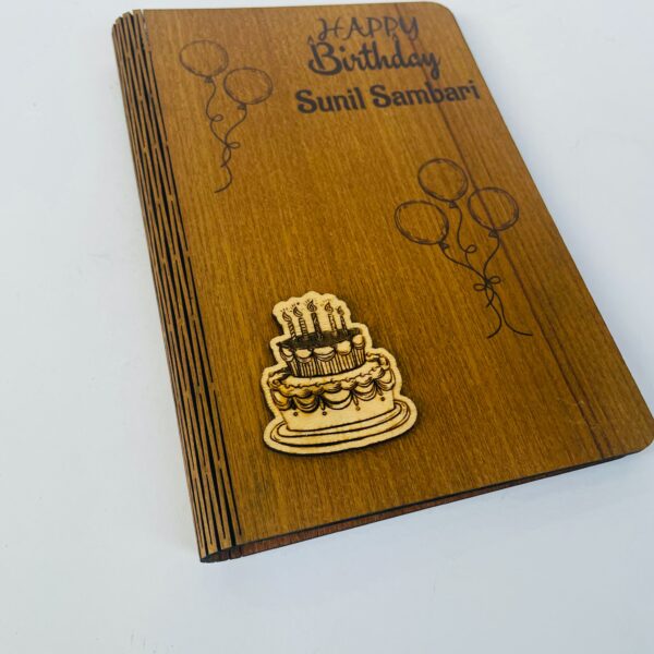 birthday greeting wood - Bubbly Decors